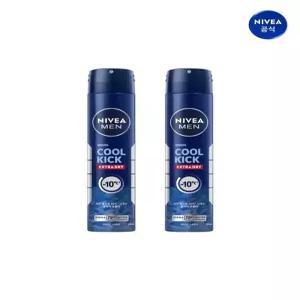[니베아]니베아 맨 데오드란트 스프레이 쿨 킥 200ml 2개