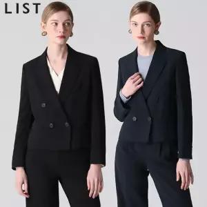 [리스트][리스트(LIST)] 피크드 더블 셋업 재킷 (택가격 278000원)