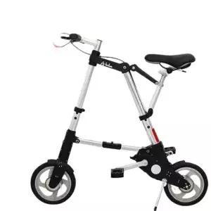 폴딩 초경량 BIKE 휴대용 A 바이크 접이식 소형 미니 실버 8인치 인플레이터블 B