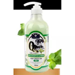 강아지 비듬 가려움증 보습 코큐텐 샴푸린스750ml 펫셔리샴프 애완견샤워 털엉킴