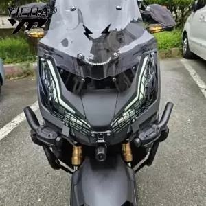 혼다 호환 ADV350 ADV 350 2024 2025 바이크 오토바이 부품 전면 헤드라이트 그릴 램프 가드 커버 네트 프