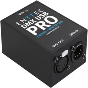 ENTTEC DMX USB Pro 512채널 2.0 RDM XLR 인터페이스 블랙 70304