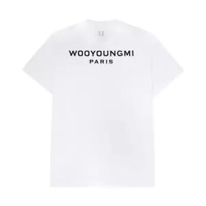 우영미 백로고 반팔 티셔츠 화이트 W261TS07701W