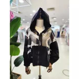 멜로디가든 여성 시스루 후드점퍼 M25M4R115