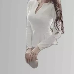 셔츠 쉬폰 H라인 원피스 여성 가을 봄 정장 하객룩
