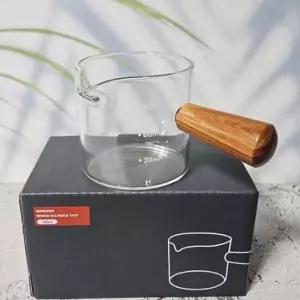 커피잔 내열 유리컵 핸들 유리잔 비커 저그 100ml