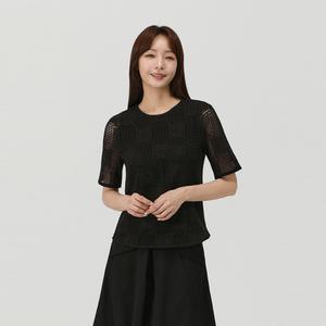 PAT 전판 레이스 티 블라우스_MK45301