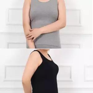 기본 디자인 빅사이즈 면스판 여성 특대 런닝 나시티