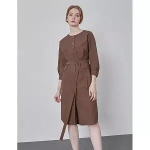 [올리비아로렌]벨티드 라운드 원피스 VOCOAYF7341_P433490868