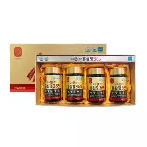 고려6년근 홍삼정 365 (240g x 4병) x 1세트 홍삼액 엑기스 명절 포장 부모님 선물