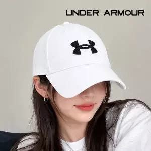 언더아머 모자 블리칭 볼캡 화이트 1376700-100