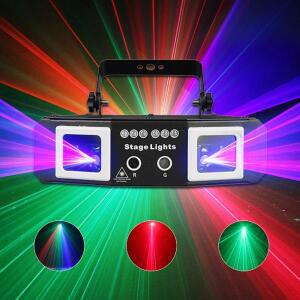 파티 조명 DJ 디스코 레이저 무대 쇼 프로젝터, DMX512 지원, 가족 모임, 휴일 장식, 분위기