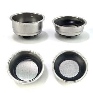 51Mm 1/2 컵 커피 필터 Baske 분리형 스테인레스 스틸 커피 필터 바구니 스트레이너 가정용 커피 기계 액세서리