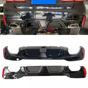 BMW 5시리즈 G30 G31 G38 M 스포츠 범퍼 리어 디퓨저 립 스플리터 17-23년