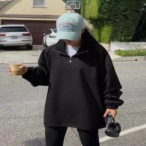MADE 힙커버 스트링 오버핏 집업 맨투맨 (2 color)