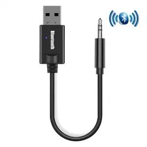 블루투스 수신기 차량용 키트 미니 USB 3.5MM 잭 AUX 오디오 자동 MP3 음악 동글 어댑터 무선 키보드 FM