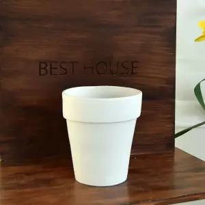 베트남 토분 알토 플라워 샌드화이트 19x21cm/화분/소품/인테리어/선물용/토기/식물