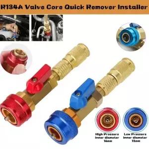 에어컨 고압 저압 밸브 코어 제거 도구 키트 R134A 자동차 HVAC 수리용 퀵 리무버