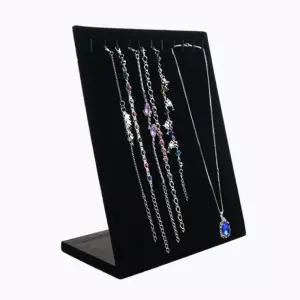 굿디피 스탠드 목걸이 진열대 (20x24cm) 블랙/행거/업소용/진열대/악세사리/보석/매장/보관