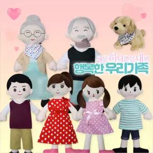 가족 인형 7종역할놀이 봉제 디자인 캐릭터 장난감