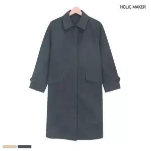 홀릭메이커 여자 봄 간절기 롱기장 트렌치코트 HCM001
