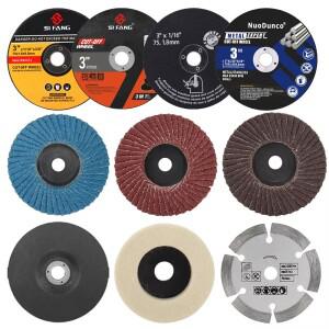 SI FANG 10pcs 앵글 그라인더 용 금속 커팅 디스크 목공 석재 대리석 톱 블레이드 75mm 플랩 휠