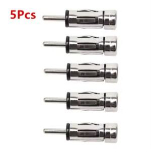 5PCS 자동차 라디오 안테나 어댑터 ISO DIN 커넥터 플러그 스테레오 Autoradio 마스트 차량 시스템 용 공중