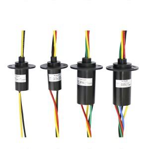 풍력 발전기 전도성 슬립 링, 터빈 직경 22mm 2-8 와이어, 10A, 250Rpm, 220VDC/AC, 1PC
