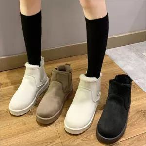 신발 밴딩 겨울 여자 따뜻한 안감 3컬러 방한부츠 퍼