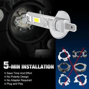 H1 LED 헤드라이트 전구 60000LM 150W  전력 자동 안개등 6500K 12V Led 조명 운전