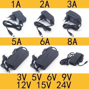 AC 110-240V DC3V 5V 0.5A 범용 전원 어댑터 공급 충전기 Eu Us LED 조명