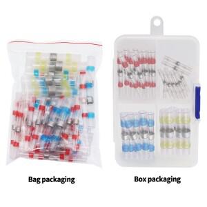 50Pcs 수축 솔더 슬리브 열 튜브 키트 씰 와이어 스플 라이스 커넥터