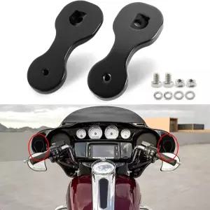 PSLER 오토바이 스페어 미러 브래킷 어댑터 후방 리로케이션 키트 Touring Street Glide CVO 배거와