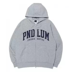 PENDULUM 투톤 아치 로고 후드집업 LQ6TU149_MELANGE GREY 2370150