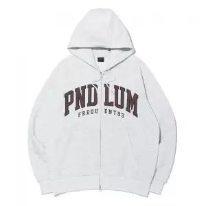 PENDULUM 투톤 아치 로고 후드집업 LQ6TU149_OATMEAL 2370176