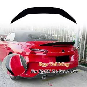 BMW 호환 Z4 G29  차량용 리어 테일 윙 루프 트렁크 스플리터 외부 가드 장식 자동차 액세서리 글로시 블랙