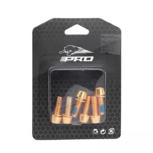 6pcs 모터사이클 브레이크 스템 볼트 M6x18mm 나사 스테인리스 스틸 자전거 BMX MTB 로드 바이크 골드