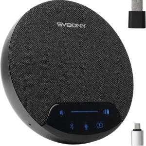 SVBONY SVN O1 컨퍼런스 연사 2~6명 참가 가능한 Zoom 호환 3A+AI 노이즈 캔슬링 4개 마이크 360° 음성