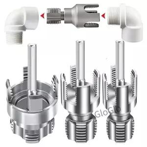 1/3PCS 내부 및 외부 파이프 나사산 가공 도구 세트 1/2인치 3/4인치 1인치 PVC 키트