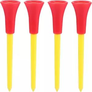 Amosfun 빨간색 플라스틱 골프볼 홀더 83mm 10개 세트 휴대폰을 편리하게 보관하고 정리하기 쉽다 실용적인