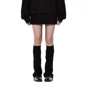 MORE THAN BLACK LOGO CARGO SWEAT SKIRT 2369602