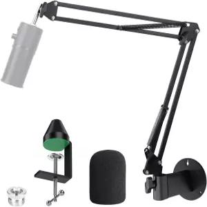 YOUSHARES Razer Seiren X 월 마운트 붐 암 - 마이크용 벽걸이 홀더 수직 표면 장착 및 자유롭게 회전