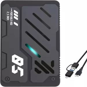 Tianken 울트라 슬림 휴대용 외장 하드 드라이브 USB 3.0 HDD 스토리지 - PC 노트북 Mac Xbox One PS4