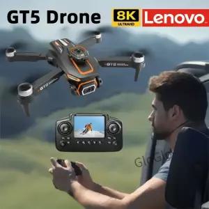 GT5 미니 드론 4K 프로페셔널 8K HD 카메라 RC 스크린 탑재 브러시리스 광학 흐름 쿼드콥터 장애물 회피