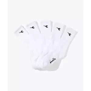 디아도라 diadora 베이직 쿠셔닝 삭스 5PCS WHITE D6143LSC50WHT 507389