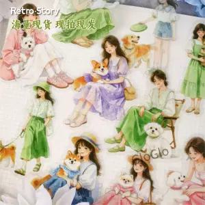 20장 애완동물 테마 스티커 팩 미적 감각의 캐릭터 데칼 스크랩북킹 DIY 공예 용품