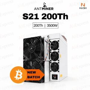 XOP K816DT1HT13 Antminer S21 200TH/s 공냉식 비트코인 채굴기 3500W 전문가용 SHA-256 ASIC 하드웨어