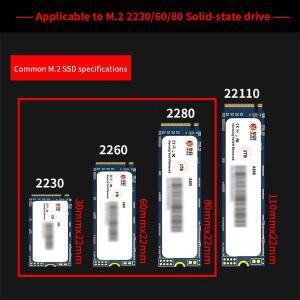 PC 노트북 데스크탑용  스테이트 디스크 라디에이터 2280 M2 용 열 패드 포함 순동 철판 방열판