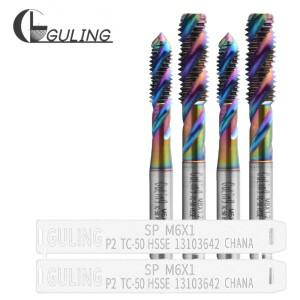 GULING HSSE-M35 JIS 표준 나선형 플루트 탭, M1 - 기계 나사