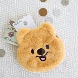 OH 귀여운 곰돌이 얼굴 동전지갑 귀여운파우치 미니사이즈 이어폰파우치